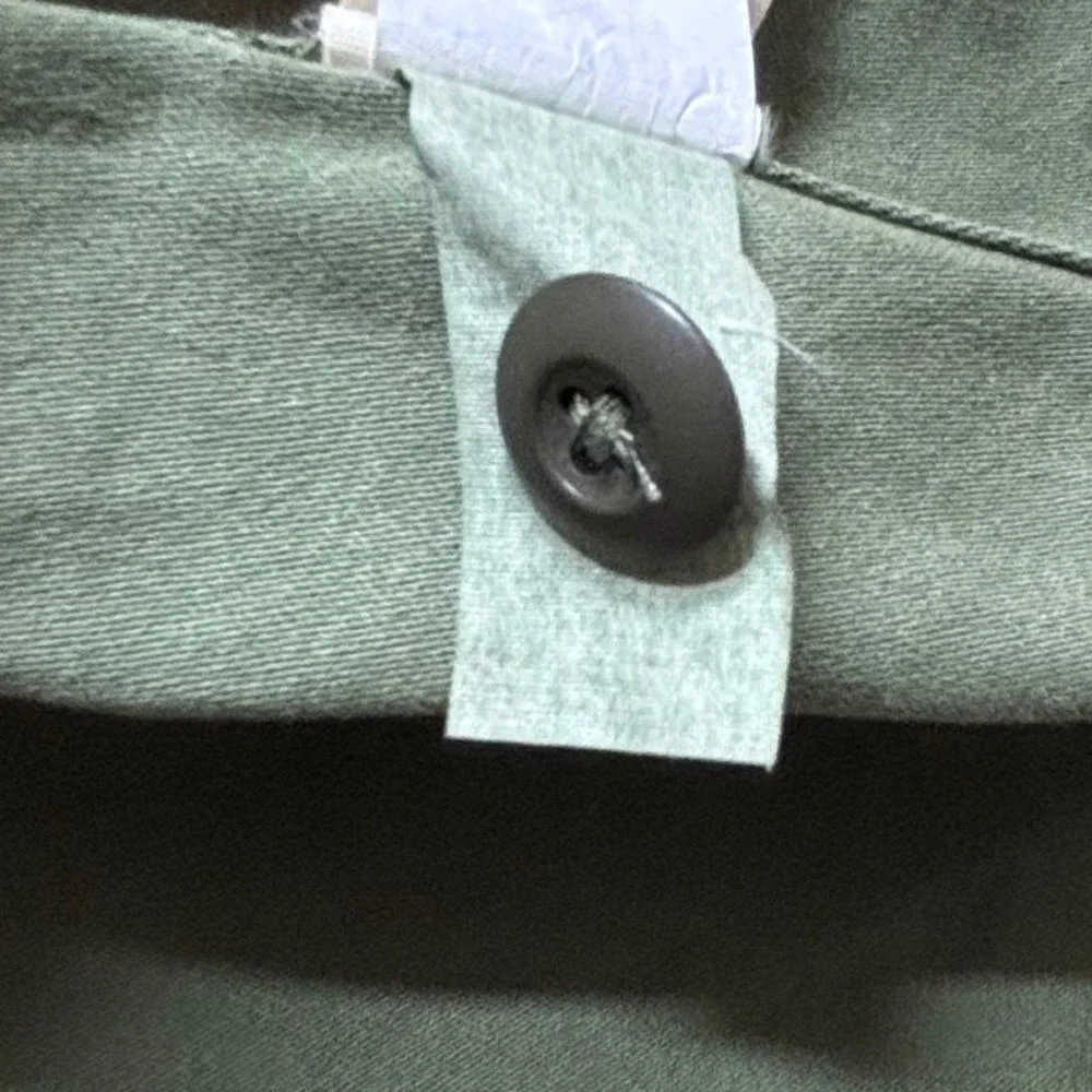 Filson Mens Mens Field Jac-Shirt Size Large Fatigue Green Washed Cotton Utility